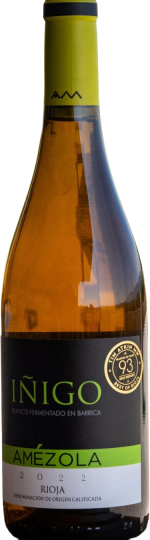 Bodegas Amezola de la Mora Rioja Iñigo Amézola Blanco Fermentado en Barrica 2022 (6 flessen)