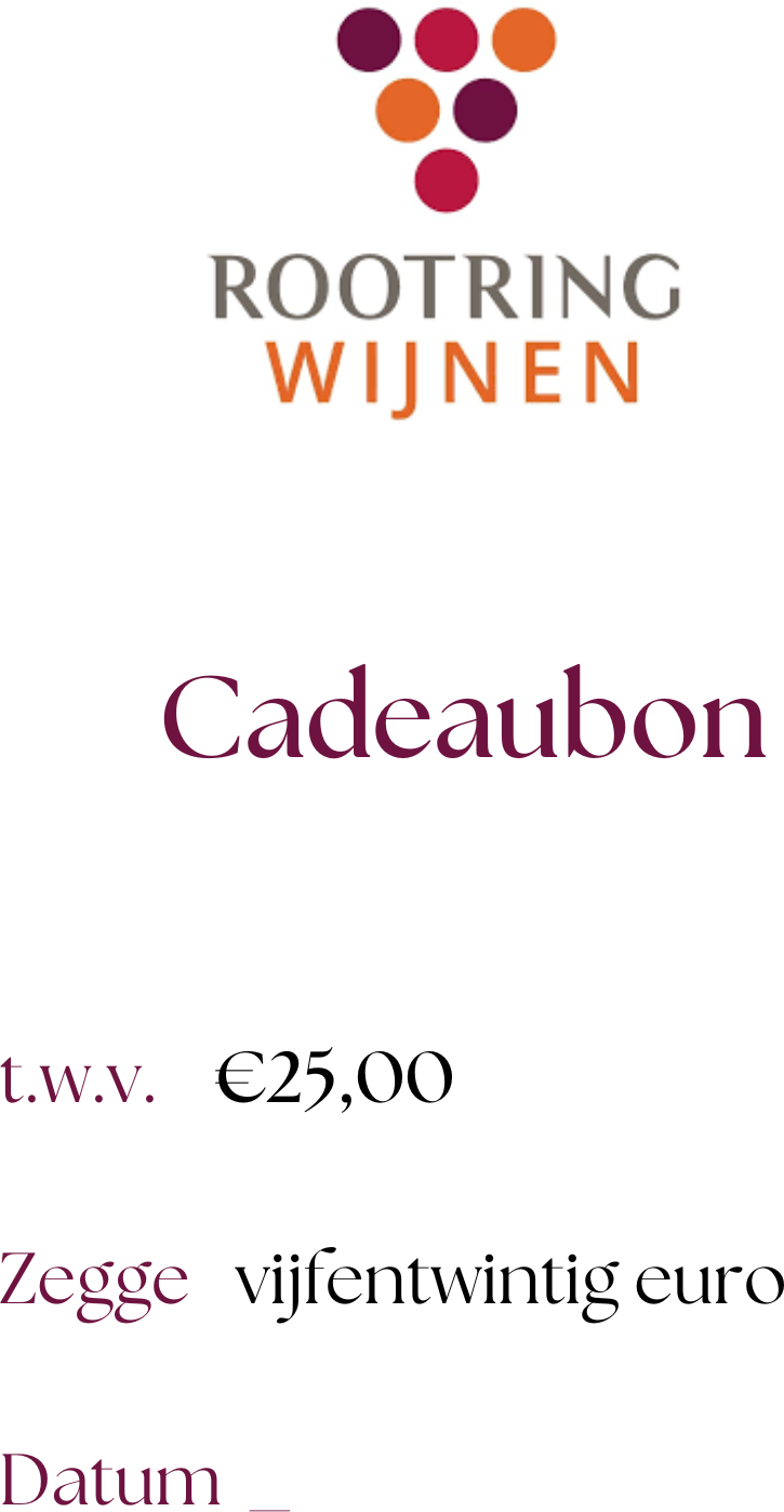 Cadeaubon 25 Euro