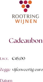 Cadeaubon 45 Euro