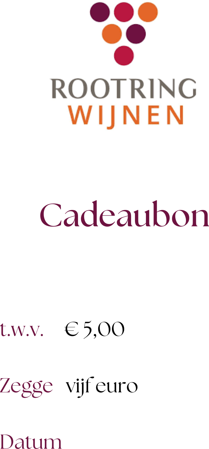 Cadeaubon 5 Euro