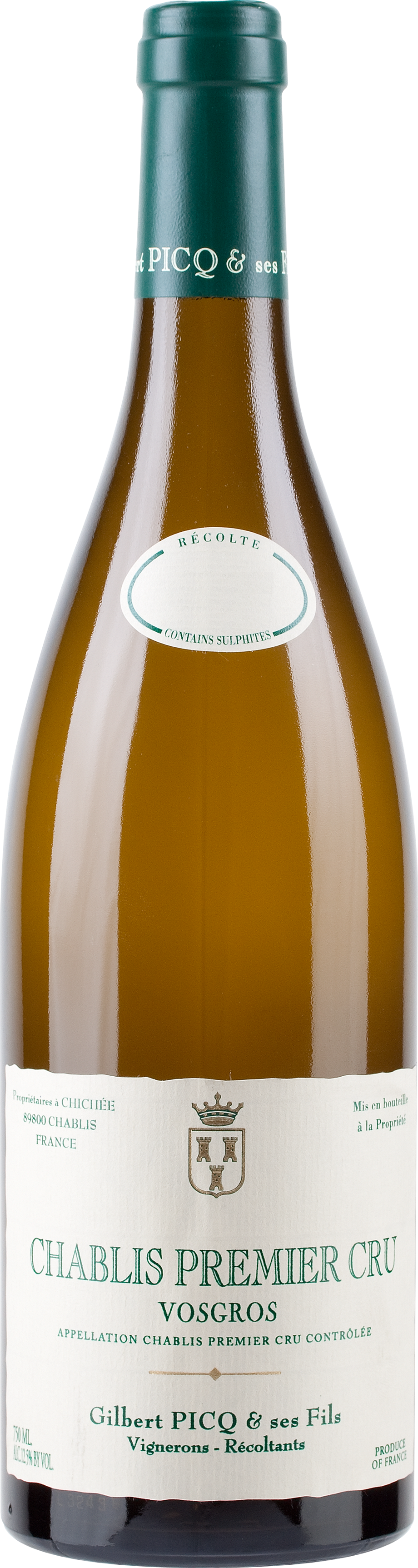 Gilbert Picq Chablis aoc 1er Cru 'Vosgros' 2023