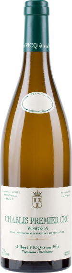 Gilbert Picq Chablis aoc 1er Cru 'Vosgros' 2023