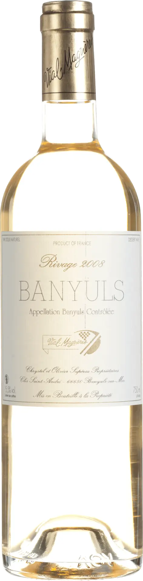 Vial Magnères Banyuls Blanc Rivage 2018