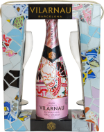Vilarnau Cava Brut Rosé Giftpack met twee glazen